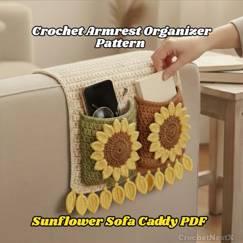 Crochet Armrest Organizer Pattern